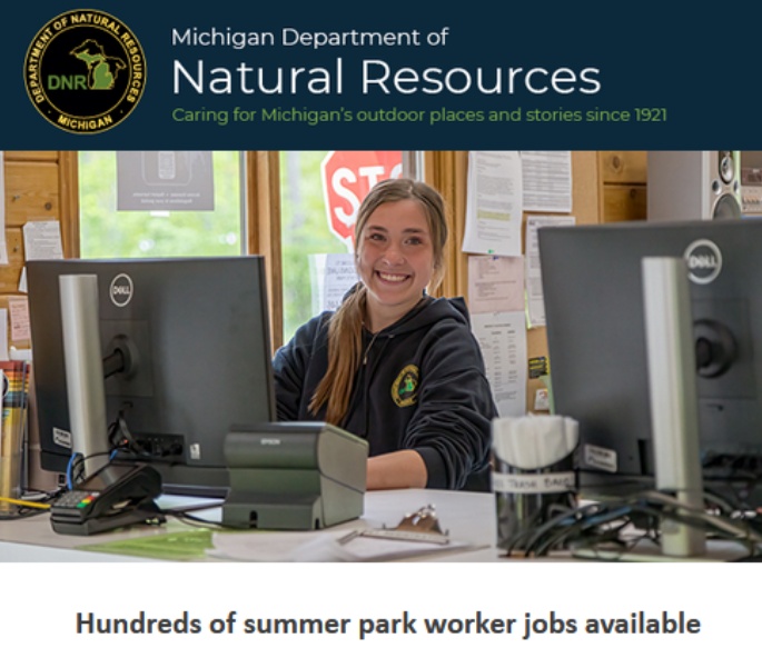 Michigan DNR Summer Job Opportunities